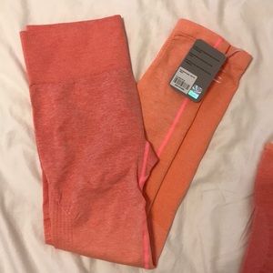 Gymshark Peach Coral ombré leggings